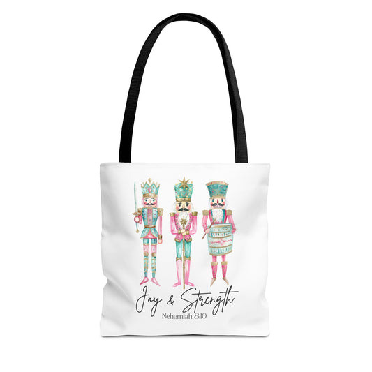 Joy & Strength Nutcracker Tote Bag