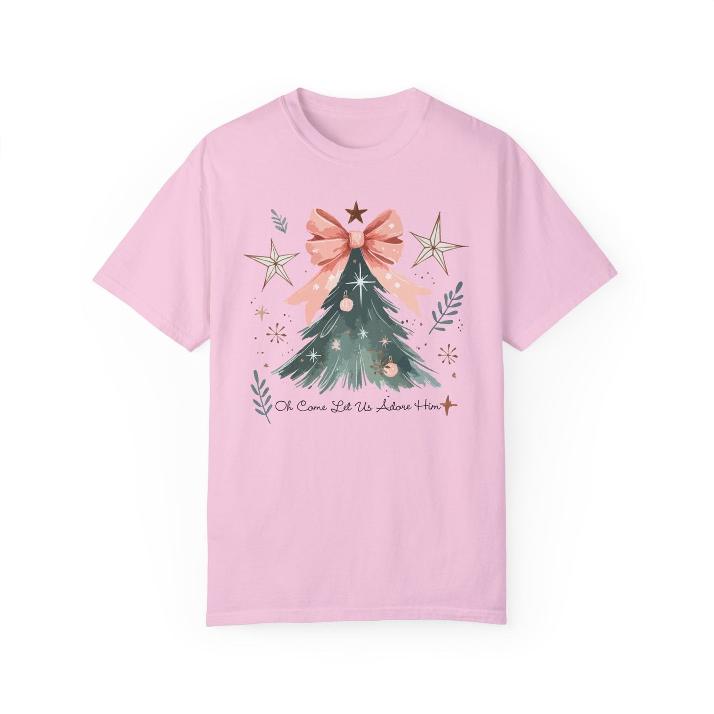 Adore Him Christmas Tree T-shirt