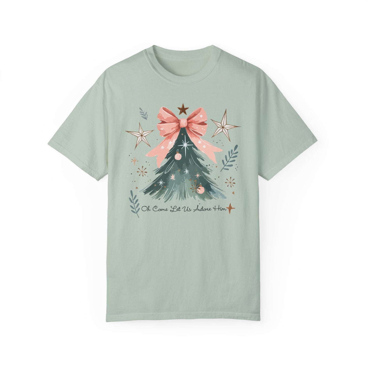 Adore Him Christmas Tree T-shirt