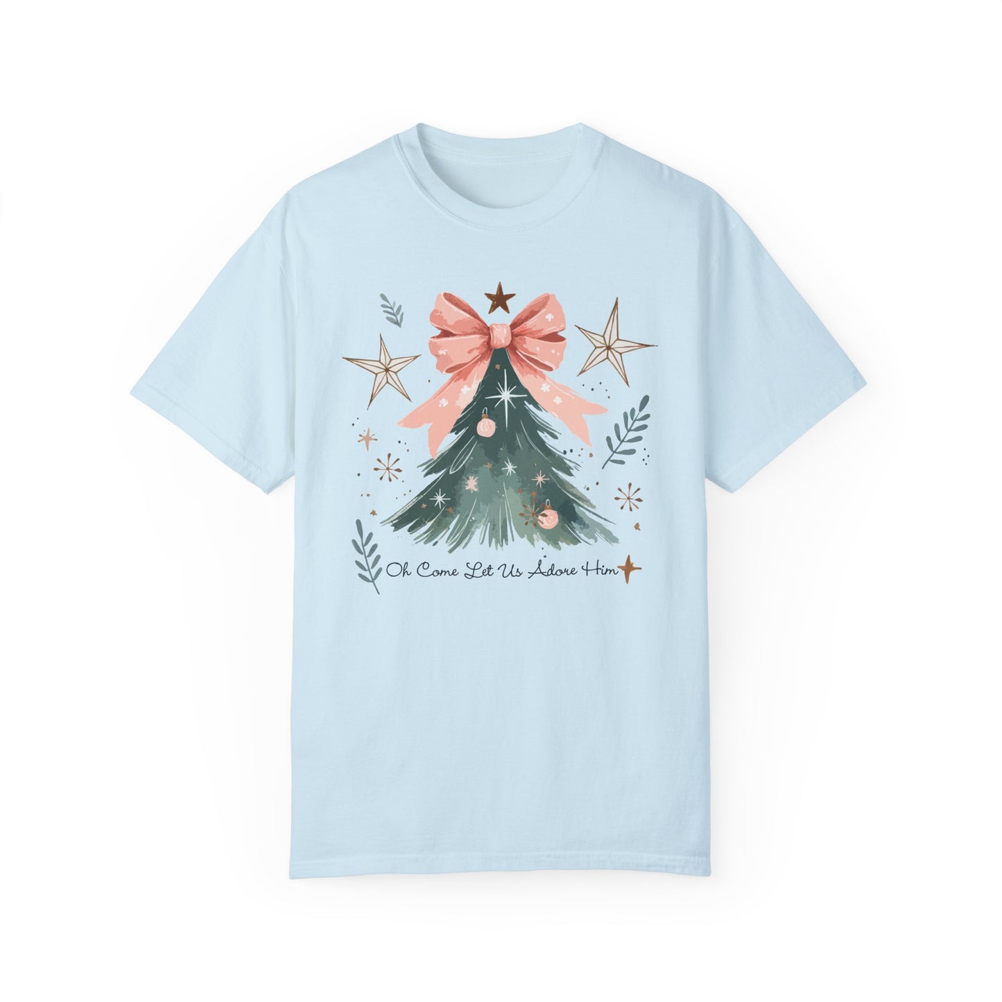 Adore Him Christmas Tree T-shirt