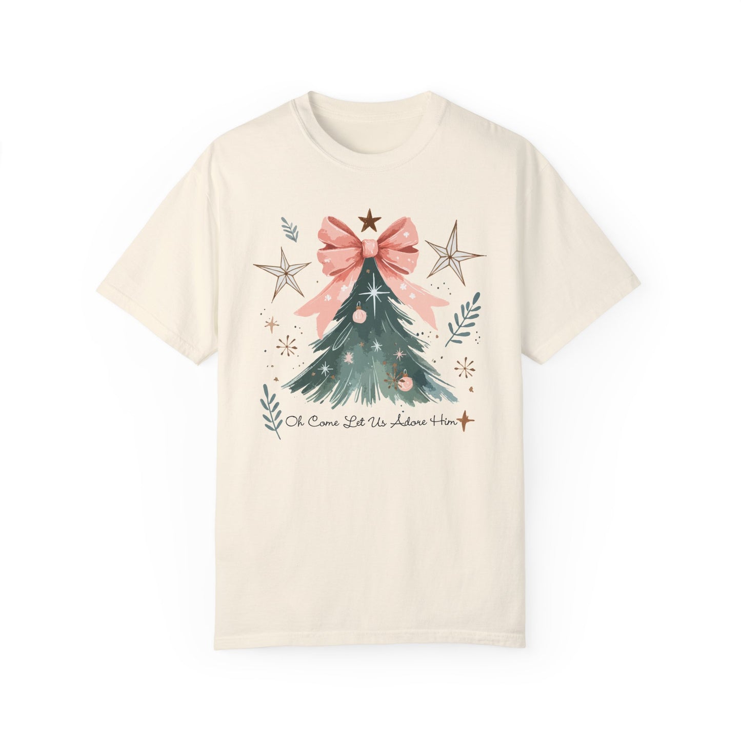 Adore Him Christmas Tree T-shirt